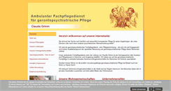 Desktop Screenshot of fachpflegedienst-grimm.de